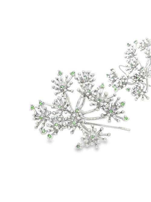 Dandelion tsavorite earrings GOCCIAZZURRA JEWELS | ORDANDELIONRODIOVERDE